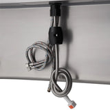 TRINITY 32 in. x 16 in. Stainless-steel Utility Sink with Pullout Faucet