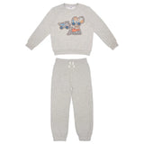 Pekkle Boys' and Girls' Cozy Fuzzy Fleece 2-piece Sweatshirt and Pants Set