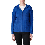 United Colors of Benetton Women’s Full Zip Cable Hoodie