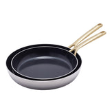 GreenPan GP5 5-ply Stainless Steel Skillet Set, Gold Handles, 2-pieces