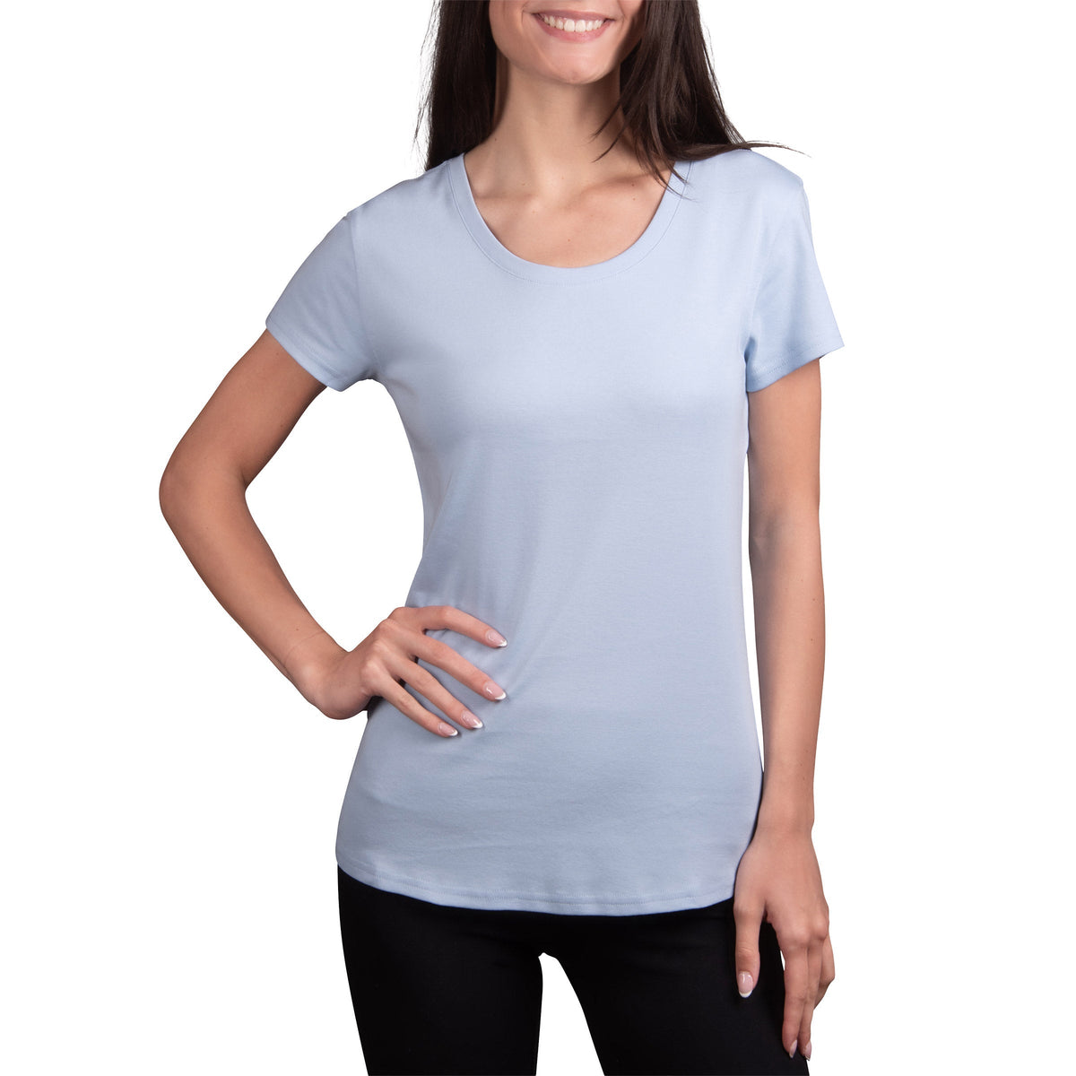 Kirkland Signature Women's Pima Cotton Scoop Neck Tee