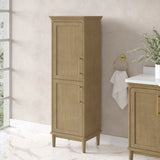 OVE Decors Lara Linen Cabinet in Antique Oak Finish