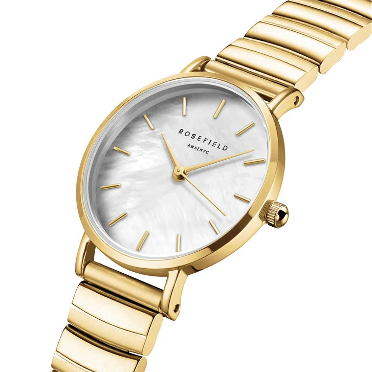 Rosefield White Mother-Of-Pearl Dial Women's Watch
