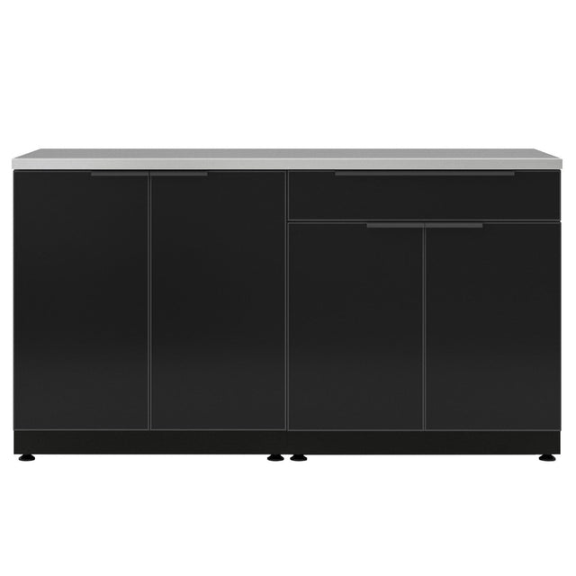 NewAge Products 3-piece Outdoor Kitchen Alumininum, Black B7