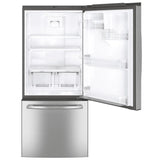 GE 30 in. 20.9 cu.ft. Bottom Freezer Refrigerator with Humidity Controlled Crispers