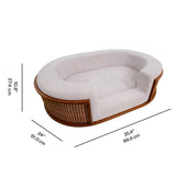 The Gracie Rattan Pet Bed