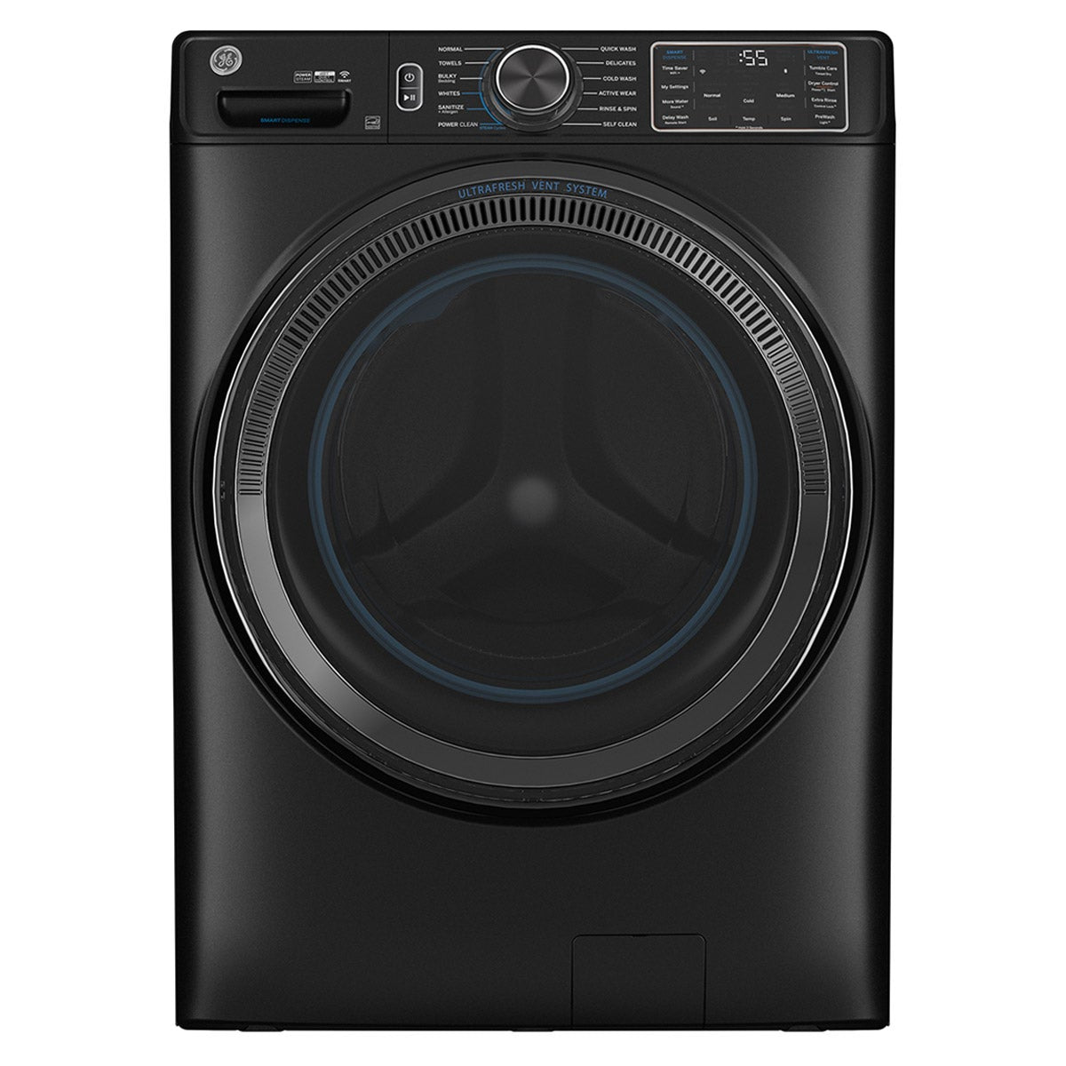 GE 5.8 cu ft. Carbon Graphite Smart Front Load Washer with Powersteam