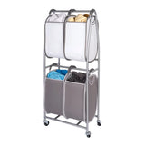 Neatfreak 2-Tier Rolling Quad Laundry Sorter