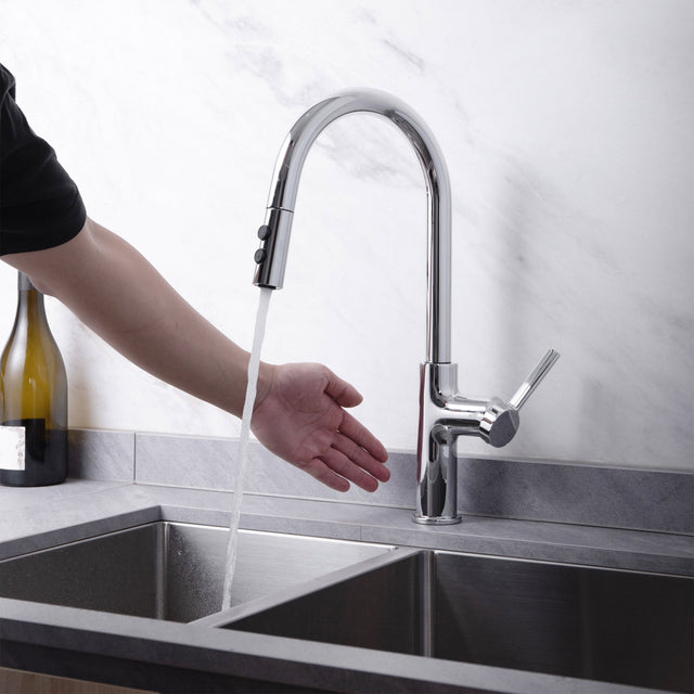 Westmount Waterworks Touchless Pull-down Greta Kitchen Faucet N6