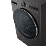 LG 5.8 cu ft. Black Steel ThinQ AI Wi-Fi Enabled Mega Capacity Steam Front Load Washer with ezDispense