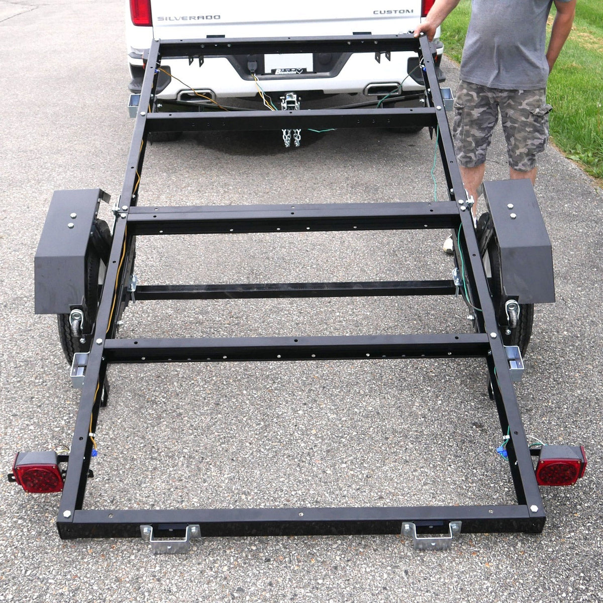 Freedom 4 ft. × 8 ft. Single Axle, 3-in-1 Folding Utility Trailer Kit