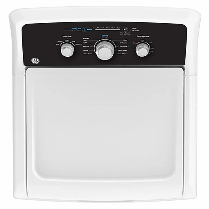 GE 27 in. 4.4 cu. ft. White Top Load Washer with Agitator