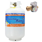Flame King 30 lb Steel Propane Cylinder/Tank With Gauge (Empty)