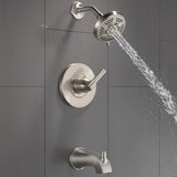 Delta Becker Monitor 14 Series Single Handle Tub and Shower Faucet