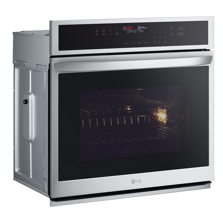 LG 30 in 4.7 cu ft. Stainless Steel Electric Single Door Convection Wall Oven with Air Fry