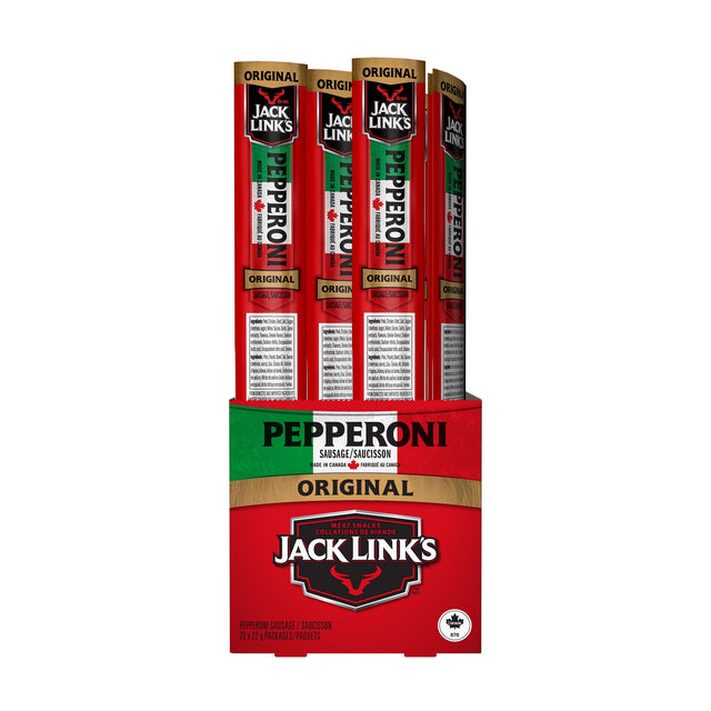 Jack Link's Original Pepperoni Sticks, 20 × 22 g M5