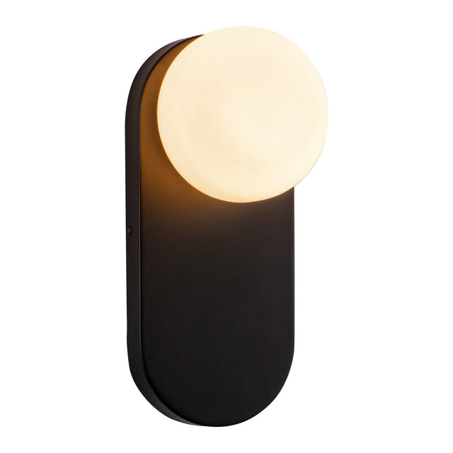 Light & Modern Quinn Wall Sconce with Opal Glass J8