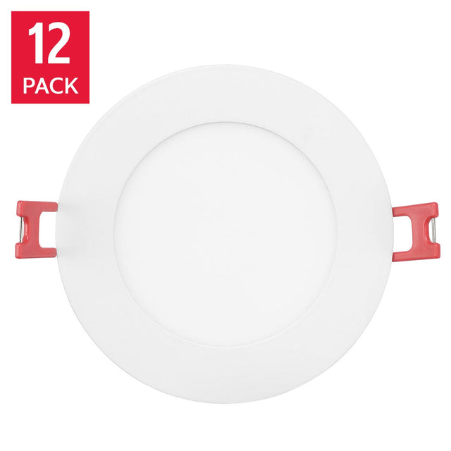 Globe Electric 3 CCT Integrated Slim Recessed Light Kit, 12-pack X4