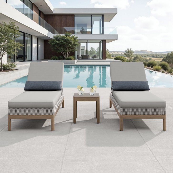 Palermo 3-piece Patio Lounger Set