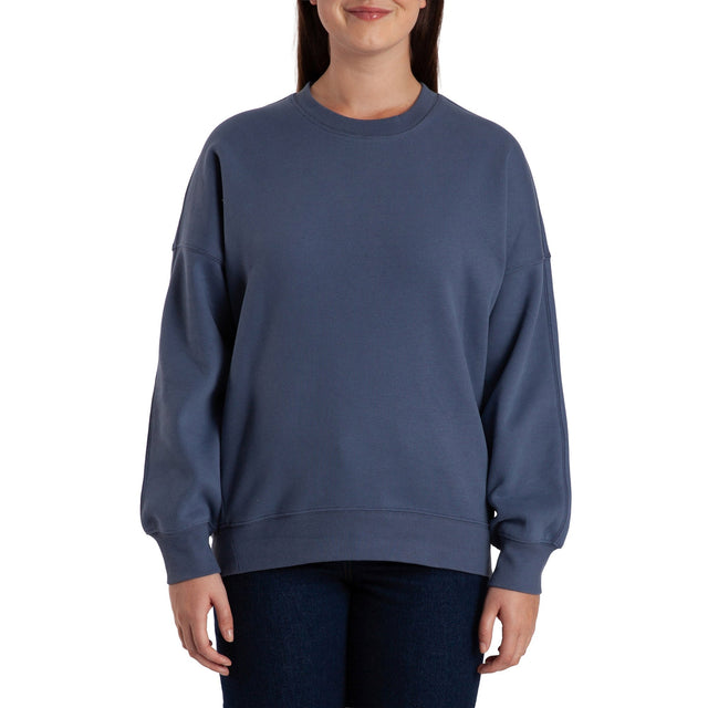 Lazypants Women's Fleece High-low Crewneck Sweatshirt K7