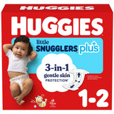 Huggies Little Snugglers Plus Diapers, Sizes 1 - 2