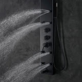 Akuaplus Amelia Pressure Balance Shower Panel with 8 Body Jets