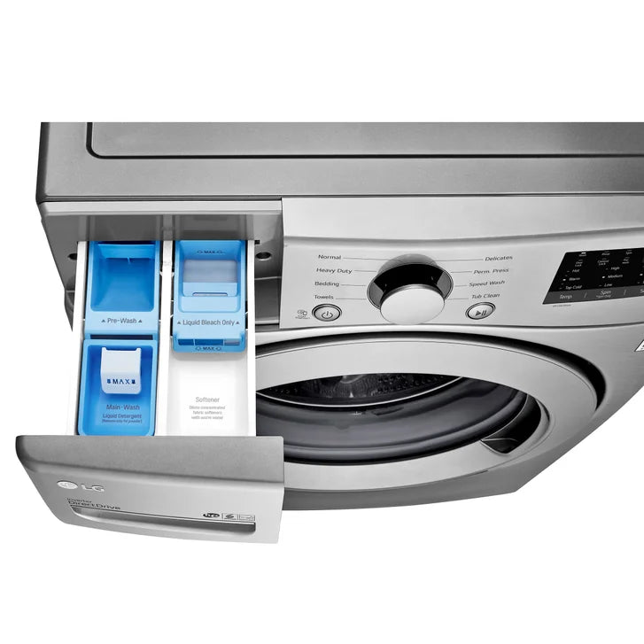 LG Laundry Bundle 5.2 cu ft. Front Load Washer and 7.4 cu ft. Electric Dryer with Stacking Kit