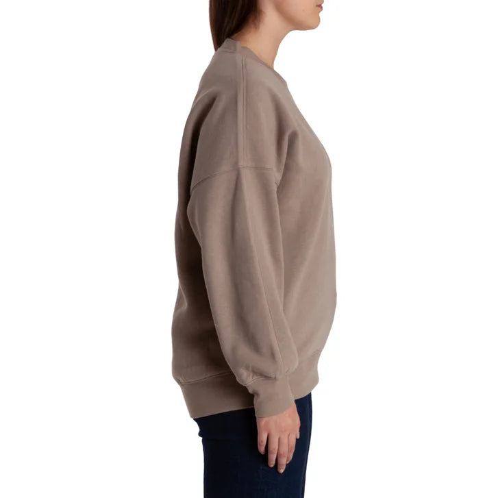 Lazypants Women's Fleece High-low Crewneck Sweatshirt