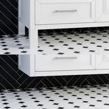 Studio Bathe Thomson II Vanity in White Finish with Engineered Stone Countertop