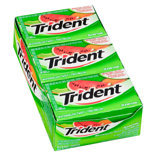 Trident Watermelon Twist Gum, 12 × 14 pieces F8