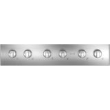 Café 36 in. Stainless Steel Gas Commercial-Style Rangetop with Dishwasher Safe Continuous Cast-iron Grates