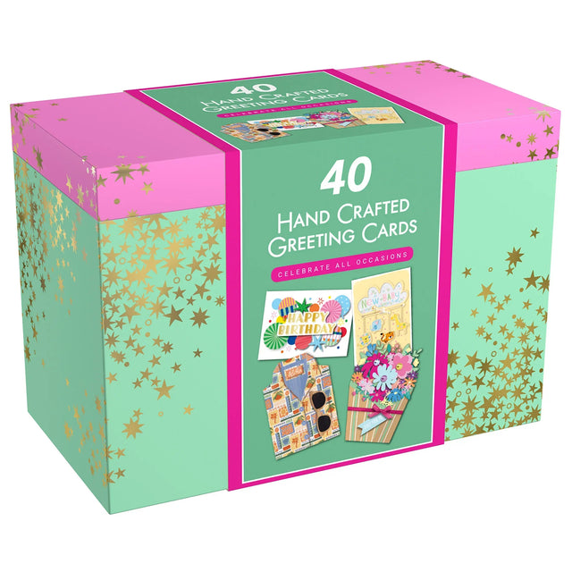 All Occasion Handmade Greeting Card, 40-count, English Only L3