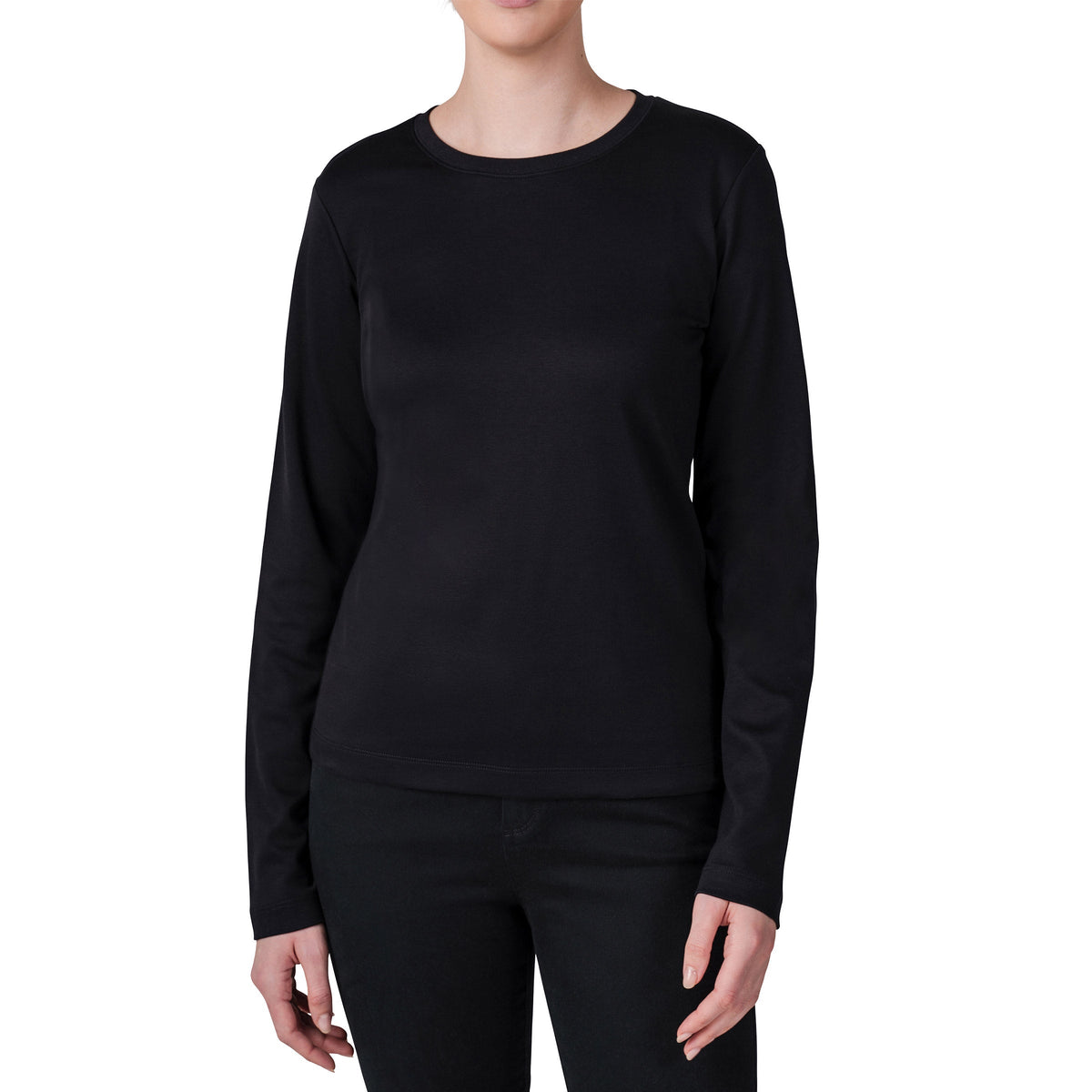 United Colors of Benetton Women’s Long Sleeve Supima Top
