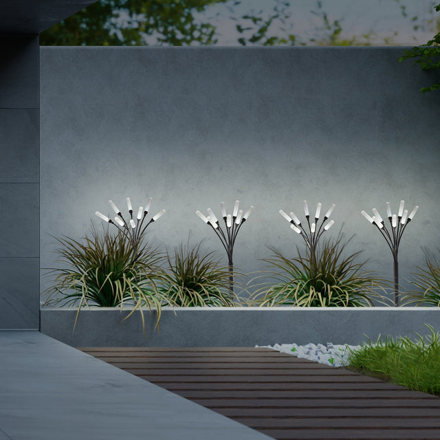 Aurora Lighting Solar Frosted Acrylic Firefly Light, Pack of 4 J8
