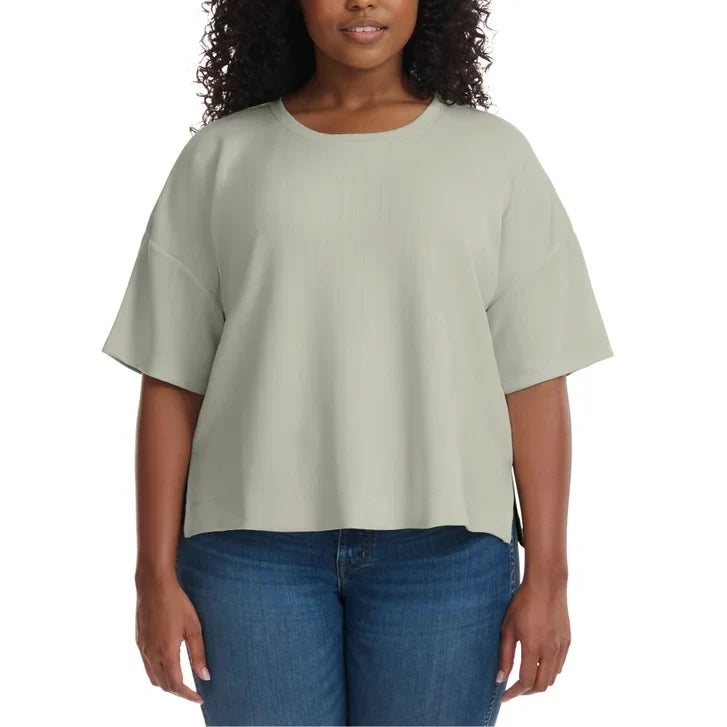 Splendid Women's Ribbed Short Sleeve Top