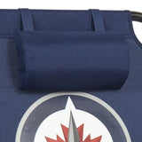 NHL 4-Position Folding Chair With Wood Arms