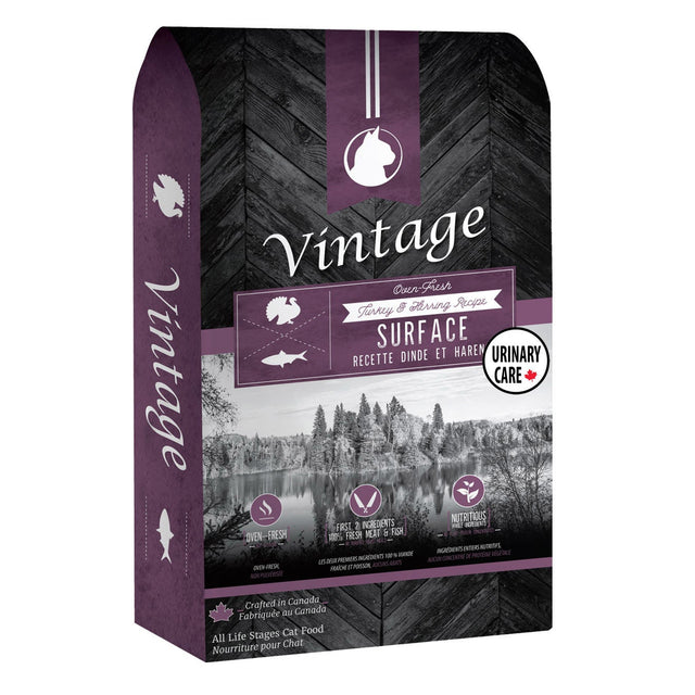 Vintage Oven-Fresh Turkey & Herring Recipe Indoor Urinary Care Natural Cat Food, 4.54 kg (10 lb.) E9