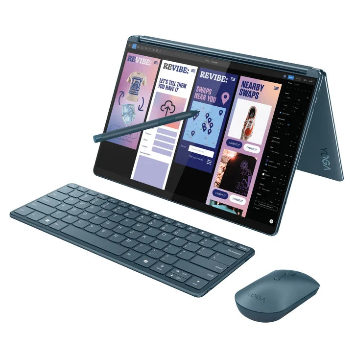 Lenovo Yoga Book 9i 13.3-in. Touchscreen Laptop, Intel Core Ultra 7 155U, 16GB RAM, 1TB SSD Bundle