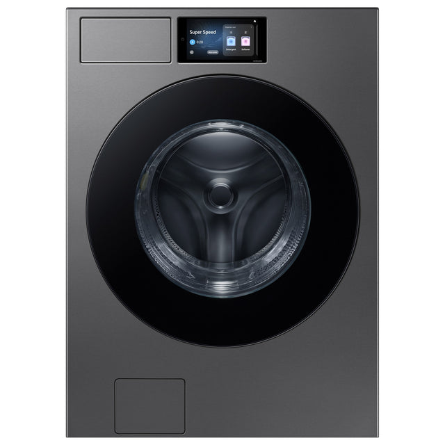 Samsung Bespoke 27 in. 6.1 cu.ft. Dark Steel Front Load Washer with 7 in. LCD Display R4