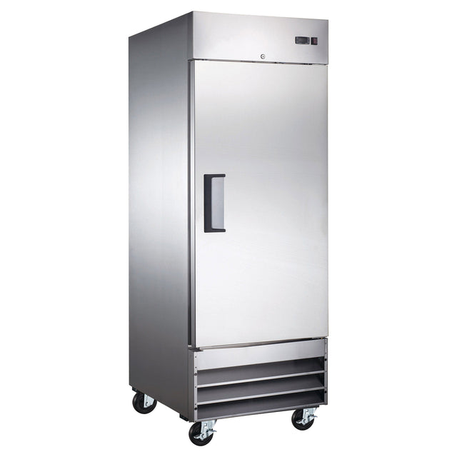 Eurodib 29 in. 23 cu ft. Stainless Steel Commercial Solid Door Refrigerator E2