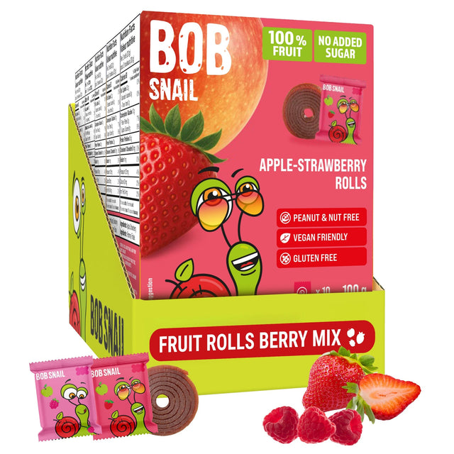 Bob Snail - Fruit Roll Variety Pack, 5 × 100 g Y6
