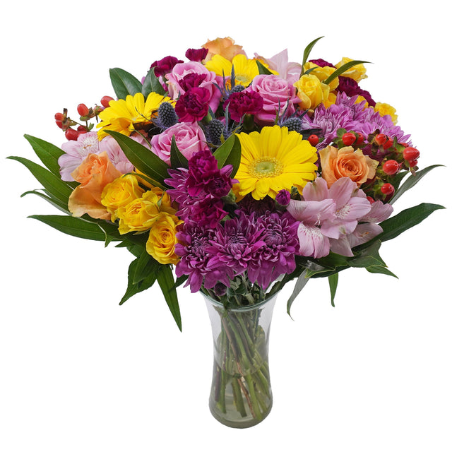 Birthday Blooms Bouquet with Vase Y2