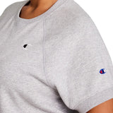 Champion Women's Short Sleeve Logo Fleece Sweater