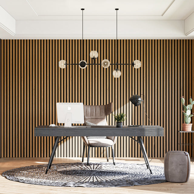 Mono Serra Luxuria Decorative Fluted Wall Panel with Black Insulated Felt Z0