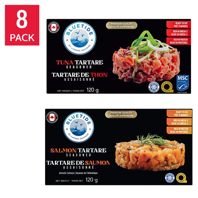 Blue Tide Tuna and Salmon Tartare Bundle, 16 × 120 g H0