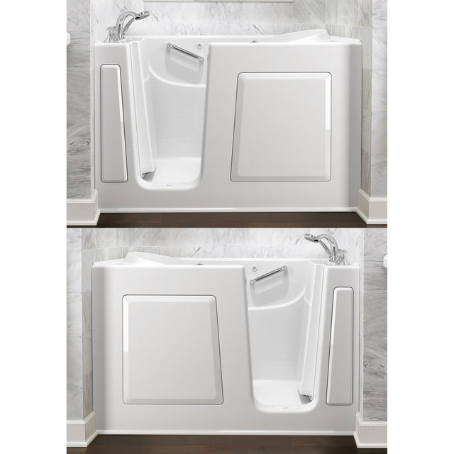 American Standard 30 in. × 60 in. Walk-in Bathtub with 26 Jet Air Spa System, Heated Blower and QuickDrain A9