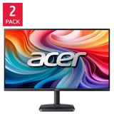 Acer EK251Q PBbi 24.5 in. FHD Monitor (1920 x 1080), 2-pack