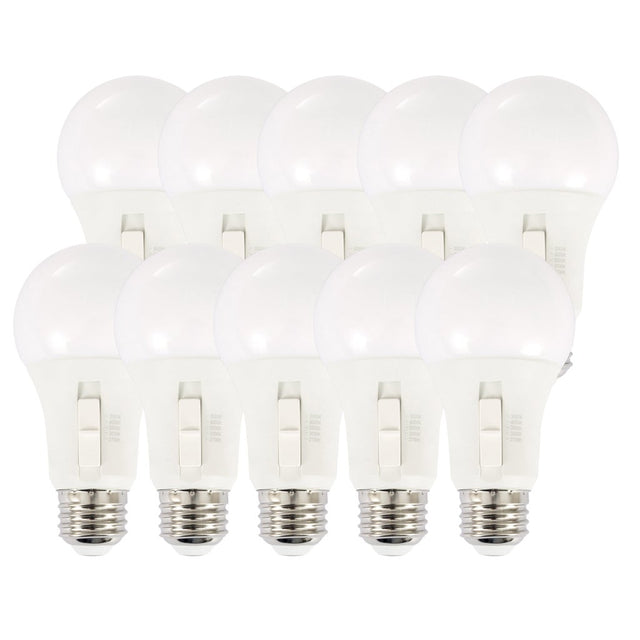 Luminus LED 8.5W Dimmable A19 Bulb E26 Base, 10-pack T6