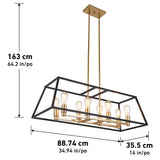 Artika Carter Long 8-Light Chandelier