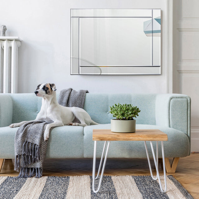 Mode Rectangular Mirror with Beveled Mirror Frame S3